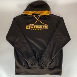 Wyoming Cowboys NCAA Brown Colosseum Pullover Hoodie Mens Large